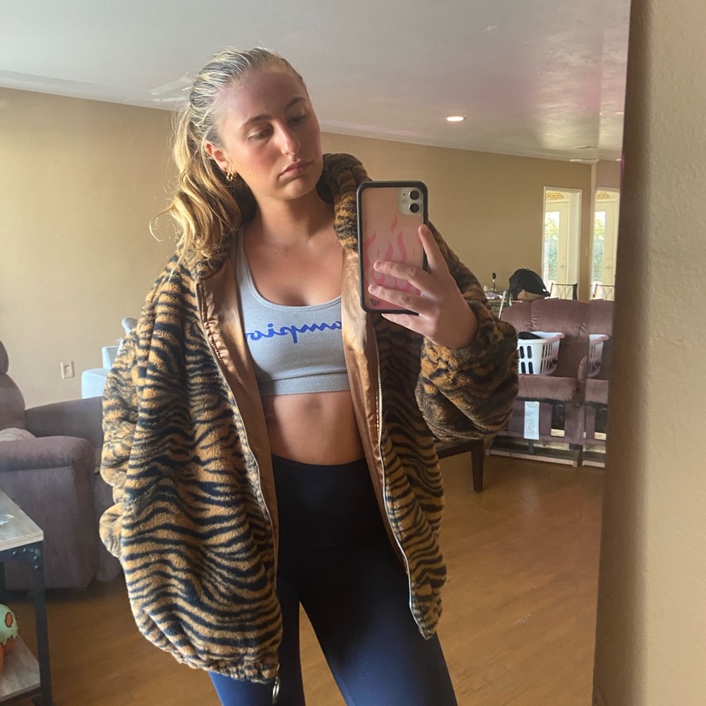 motel rocks tiger print jacket